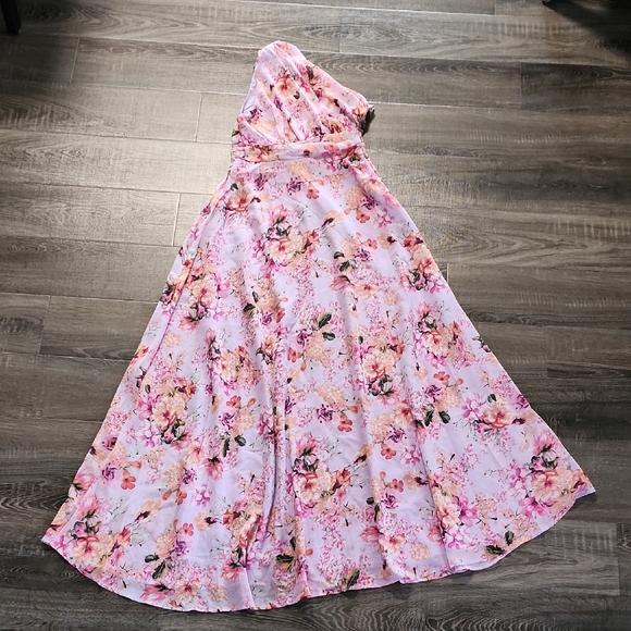 🌹 SHEIN One Shoulder Floral Maxi Dress 🌹 - Picture 1 of 4